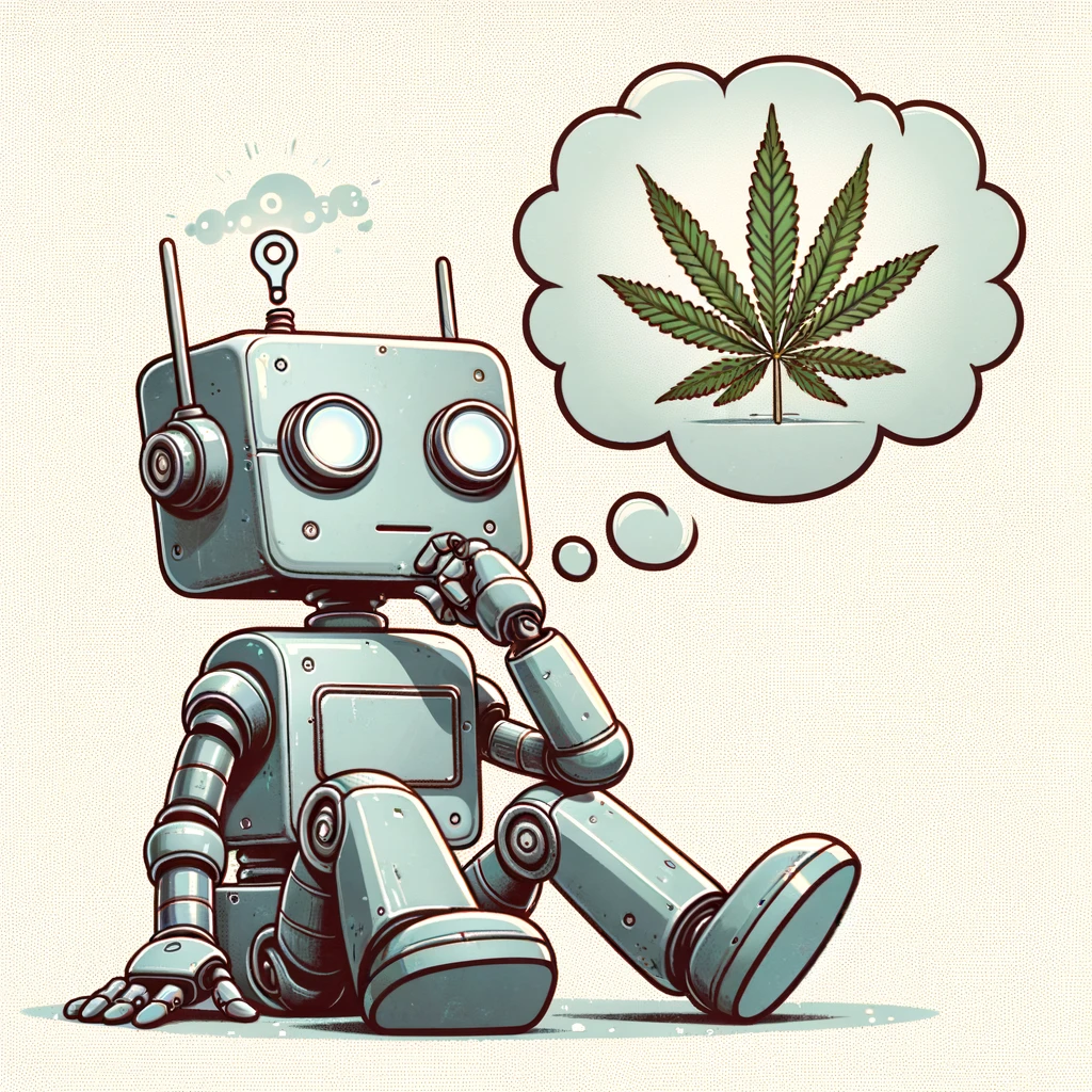 A-whimsical-illustration-of-a-robot-sitting-in-a-thoughtful-pose-with-a-curious-expression-on-its-face.-The-robot-is-surrounded-by-thought-bubbles